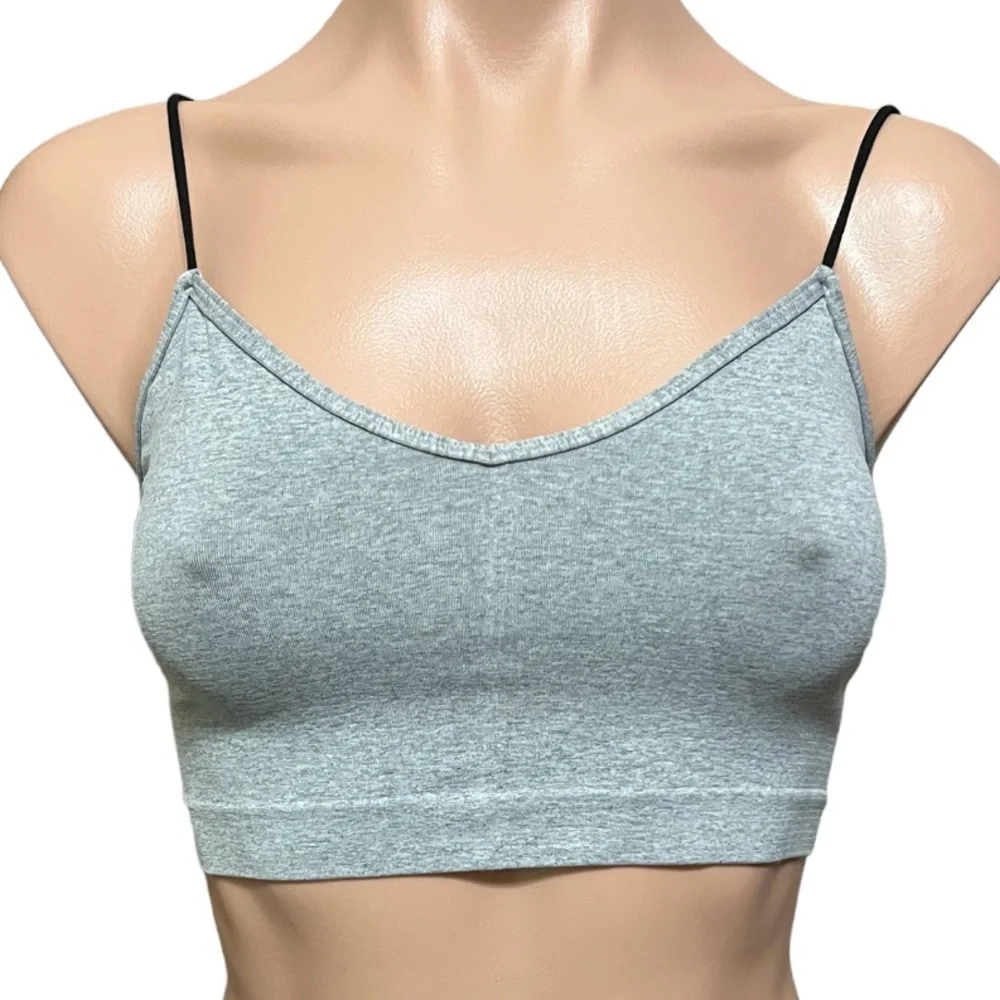 Free People Intimately Sweetheart Seamless Brami XS/S Color- Heather Gray NWOT